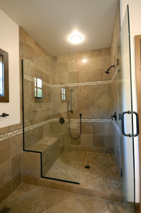 Heavy frameless shower glass