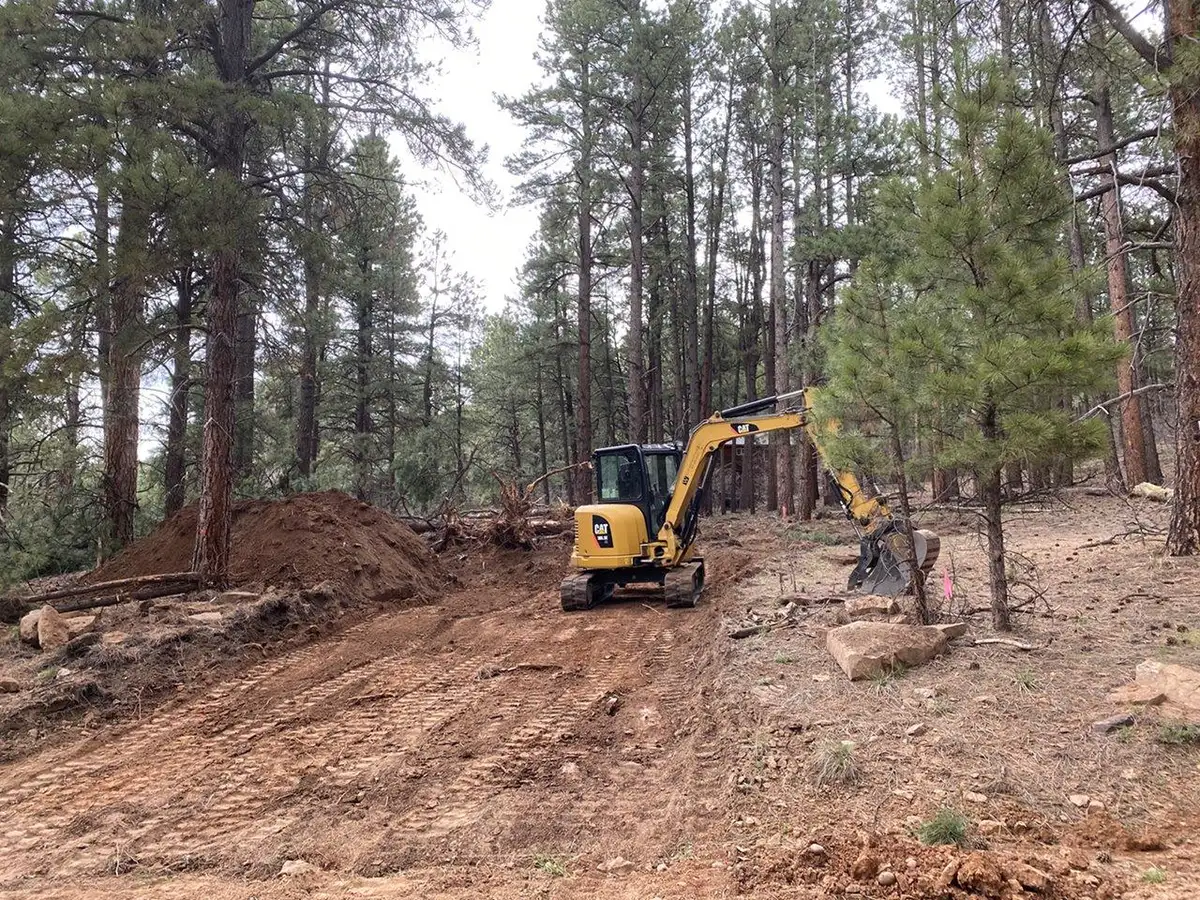 Driveway is roughed in so excavation can begin. 