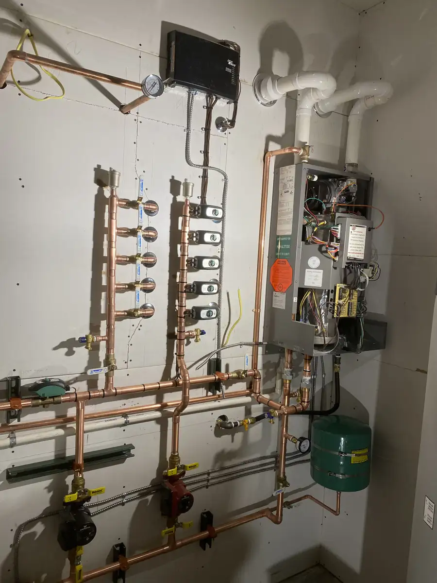 In floor radiant heat works wonderfully. The systems look kind of cool too!